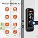 Jacchozhi Smart Lock with Face Recognition, 3-in-1 Camera+ Doorbell+ Keyless Entry Door Handle, Palm Vein, Fingerprint, Keypad, WiFi Electronic Knob for Front Door and Bedroom,Motion Sensor,Tuya App