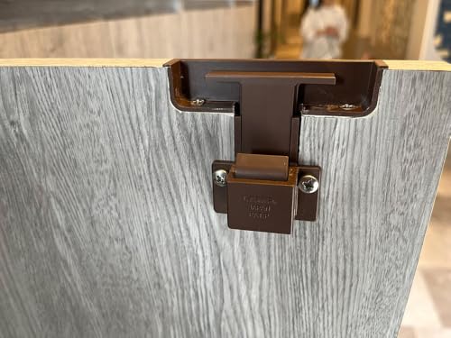 Poignée bouton-poussoir cachée blanche UMAXO AK-60WT aménagement camping-car et yacht - 5