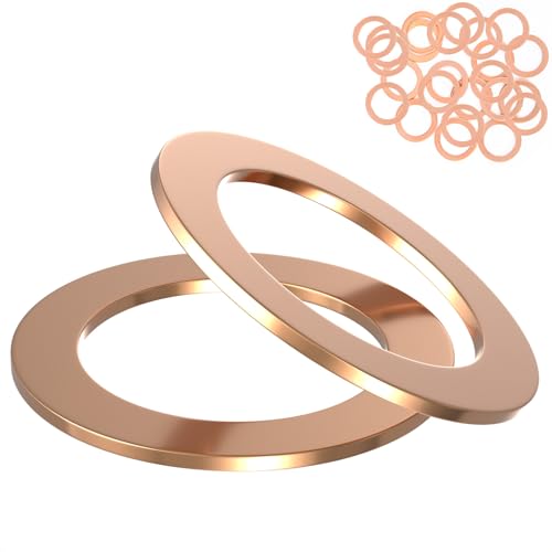 Image of 30 PCS Oil Drain Plug Gasket, 14mm Copper Oil Crush Washer Seals, Copper Oil Drain Plug Washer Gaskets, OEM PN 007603-014106, Replacement Fit for Mercedes Oil Crush Washer