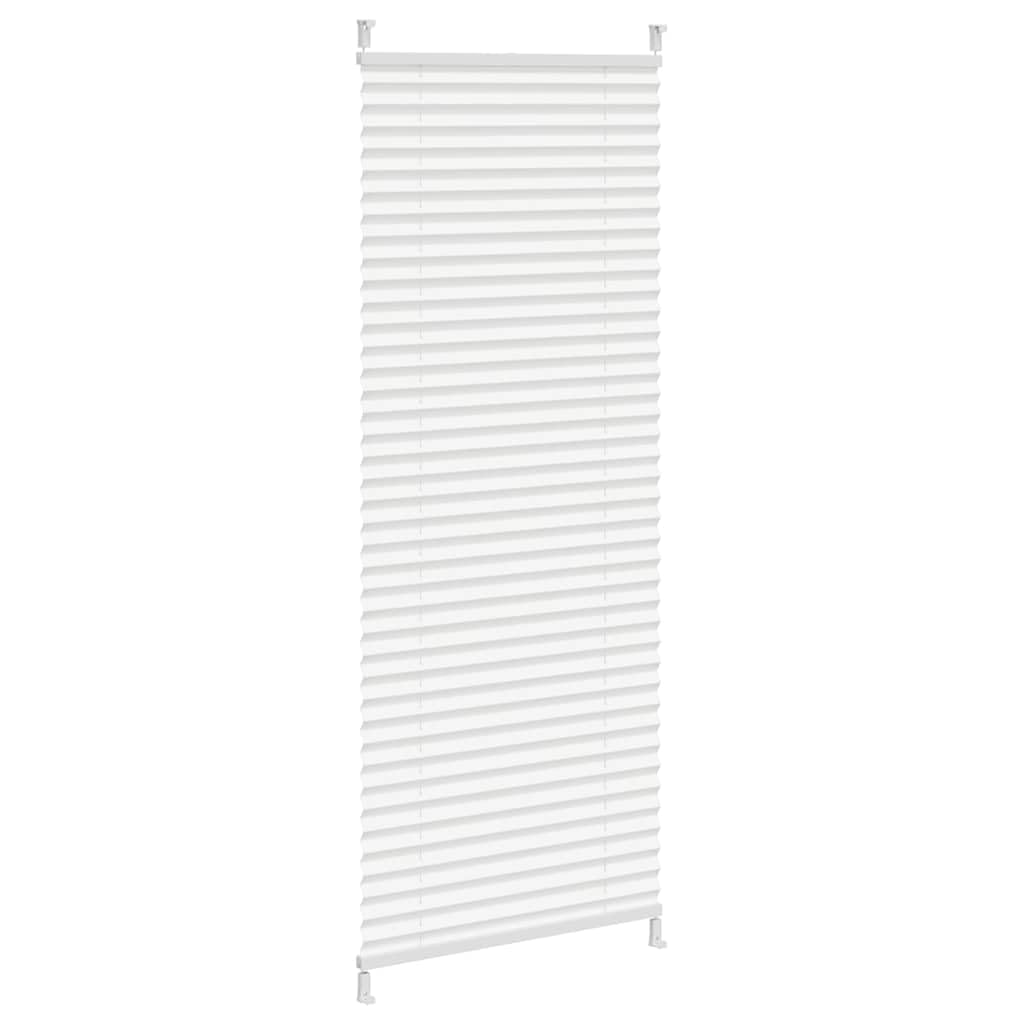 Plissee Faltrollo Rollo Plisseerollo Weiß 50x125cm Klemmfix ohne Bohren Sichtschutz Sonnenschutz Thermorollo Verdunkelung für Fenster Tür Dachfenster Schlafzimmer