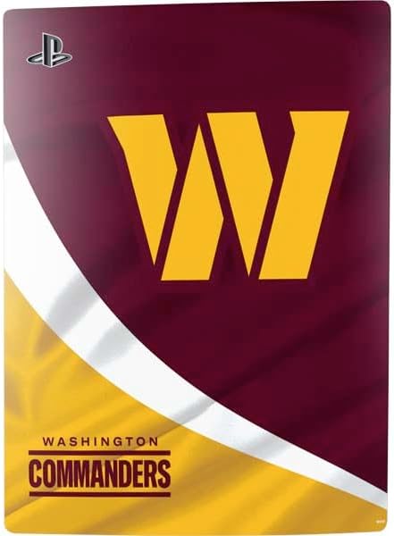 Skinit Decal Gaming Skin Compatible with PS5 Console - Officially Licensed NFL Washington Commanders Flag Design