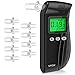 Produktbild VPOW Alkoholtester, Professioneller Promilletester, USB wiederaufladbar Atemalkoholmessgerät mit koreanischen Sensor & Digitaler LCD, Polizeigenau Alkohol Tester mit 10 Mundstücke & 1 Stofftasche