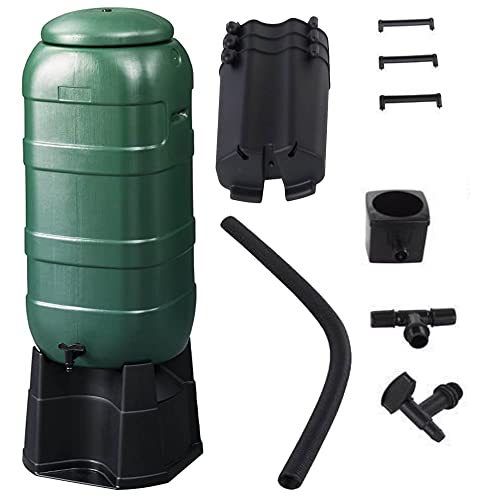 150L Slimline & Space Saving With More Capacity Garden Water Butt Set Including Tap With Stand and Filler Kit