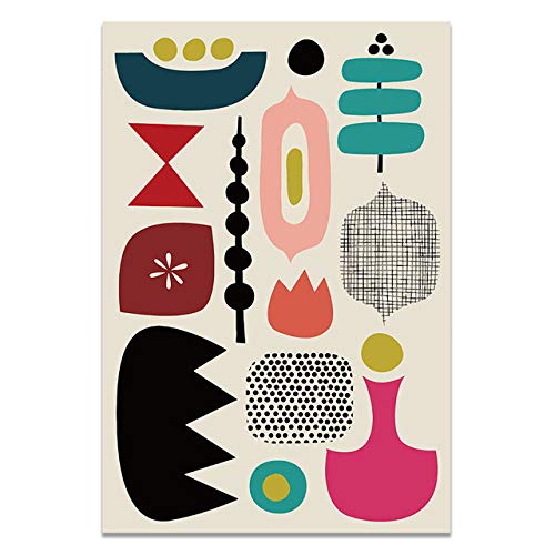 Affiche et estampe jardin plante abstrait pour decoration murale salon moderne unique 50x70