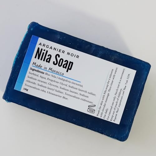 Arganier Noir Moroccan Nila Solid Soap Deep clean the skin and Even Skin Tone. 1BAR
