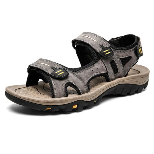 Sandalias de cuero para hombre de gran tamaño con un ajuste cómodo