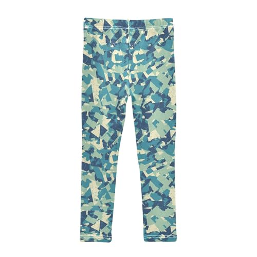 KLL Military Camouflage Pattern Safari Slate Little Girls Leggings Comfortable Full Length Leg Yoga Pants Sports2