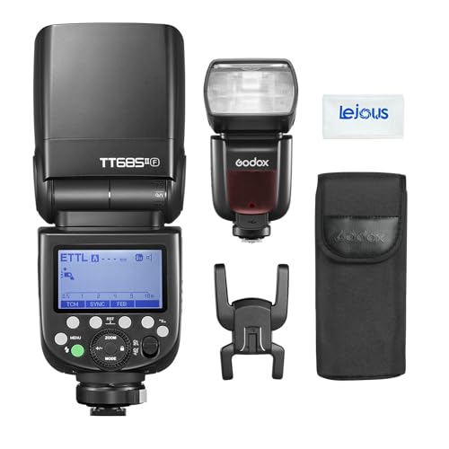 Godox TT685II-F Flash for Fuji Camera Flash Speedlite, High Speed Sync, TTL 2.4G Wireless Flash Speedlight, Compatible for Fuji X-T3 X-T2 X-T1 X-T10 X-A3 X-E1 X-Pro1 X100F X100V