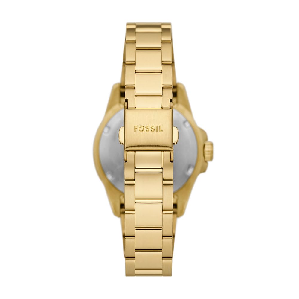 Fossil Reloj BlueDive para Mujer, Movimiento de Cuarzo a Tres Agujas con Correa de Acero Inoxidable