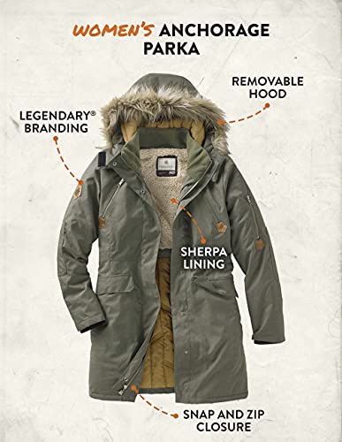 Legendary Whitetails Women's Standard Anchorage Parka, Army, Medium #TOP4