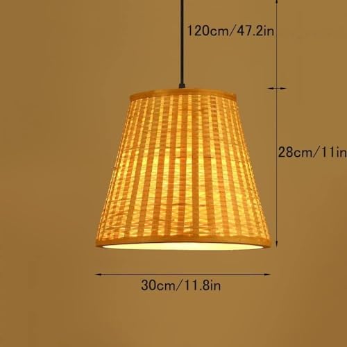 Cordon réglable suspension e27 bambou pour plafond haut bas - 4