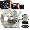 Frankberg 2x Bremsscheiben + 4x Bremsbeläge mit Bremsenschmiermittel Hinten Links Rechts Kompatibel mit 1er E81 118 120 1er E87 118 120 3er E90 316 318 320 Replace# 34214031725
