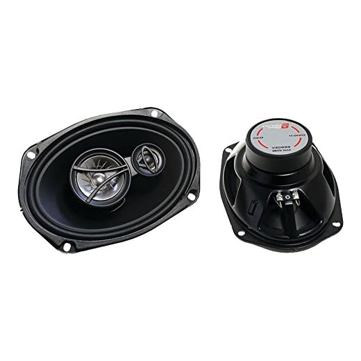 CERWIN Vega XED693 6" x 9" 350W Max / 45W RMS 3-Way Coaxial Speaker w/ 0.75” Balanced Metal Dome CV Tweeter Set …