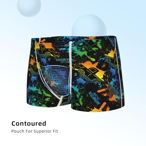 Boys' Cotton Boxer Brief Soft Underwear-Retro Truck4