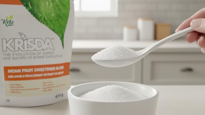 Krisda Monk Fruit Spoonable Natural TableTop Sweetener, 454 Grams — view 6