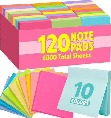 stacked pads of square sticky notes in bright colors
