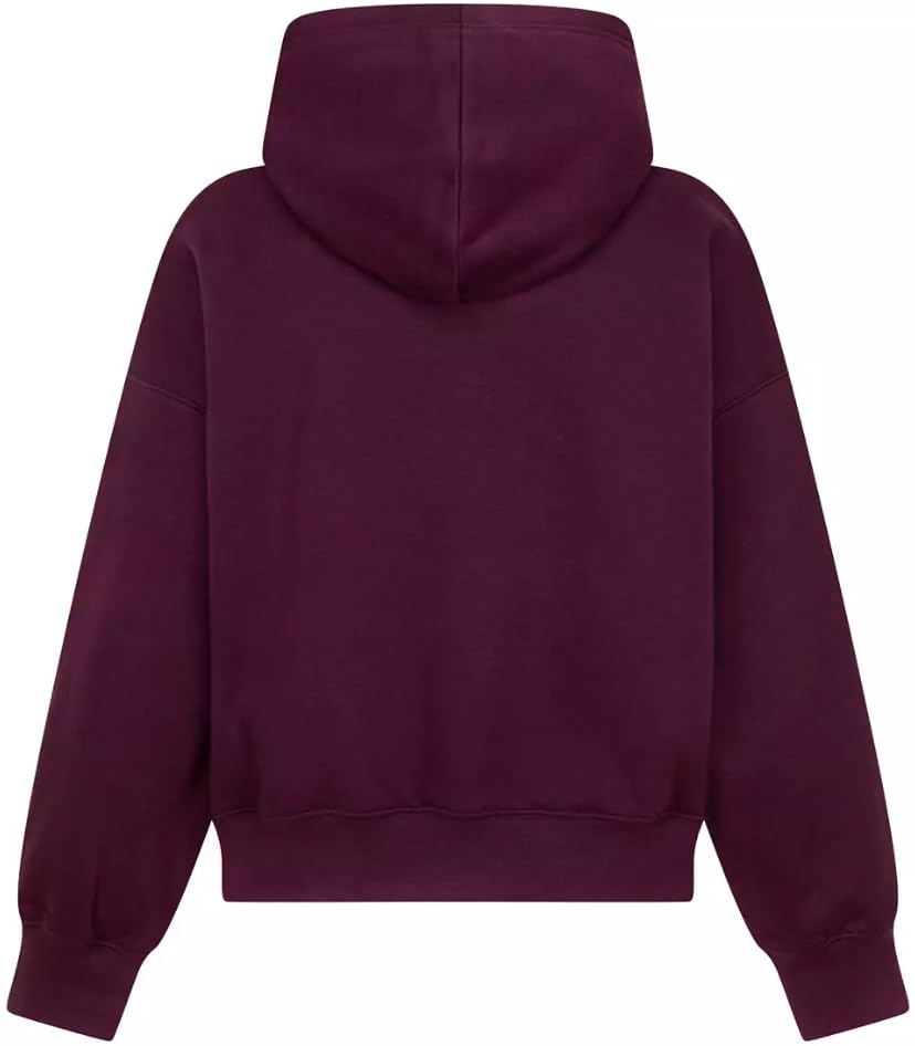 Nike Jordan Big Kid/Girls' Brooklyn Essentials Pullover Hoodie, Bordeaux/Maroon/Dark Purple, Medium2