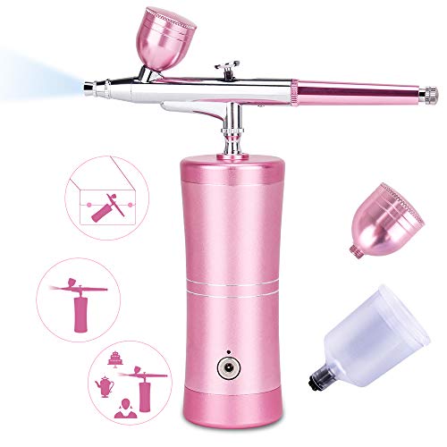 Yofuly Spray Airbrush Set, Professional Facial Makeup Airbrush Gun Kit USB Rechargeable Air