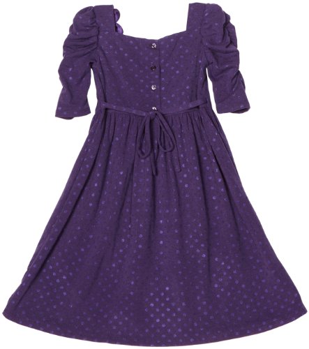 Big Girls' 3/4 Sleeve Brush Knit Dress2