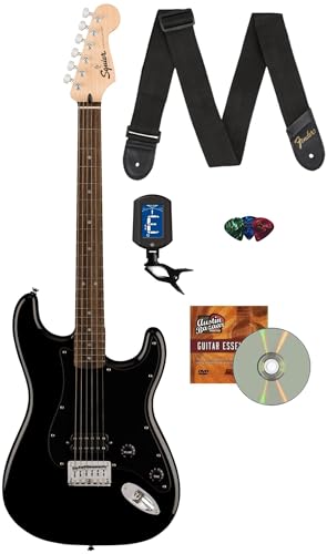 Amazon.com: Fender Squier Sonic Stratocaster HT H - Black