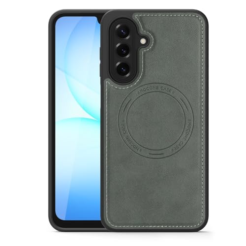 Samsung Galaxy A26 �ƌ݊����̂��郌�U�[���C�P�[�X�AGalaxy A26 6.7 �C���`�p�X�����ϏՌ��ی쏝���ɂ����J�o�[�A���C�����X�[�d���T�|�[�g(Green)