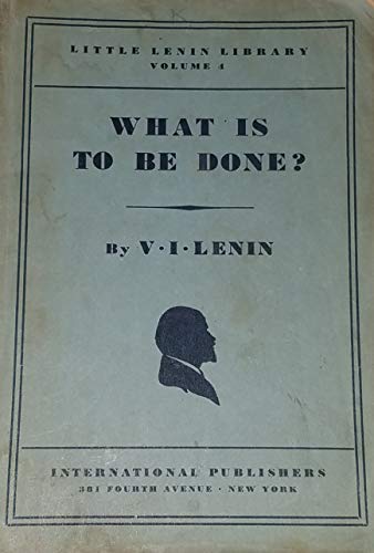 What is to be done?: Burning questions of our m... B00085D9TG Book Cover