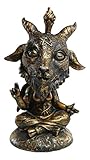 Ebros Whimsical Sabbatic Goat of Mendes Samael Lilith Baphomet Bobblehead Figurine LaVeyan Baphomet Worship The Caduceus Symbol Bobble Heads