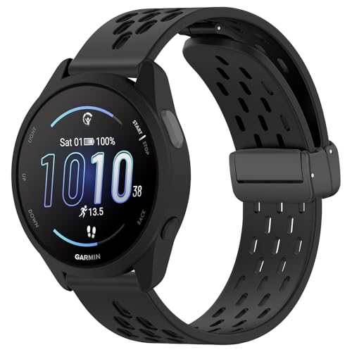 [SumNeol] 20mm �o���h Garmin(�K�[�~��) Forerunner 570 42mm/165/245/645/Approach S50/S44/Vivoactive 6/5/Venu Sq 2/Venu 2 Plus �Ή� �����o���h �V