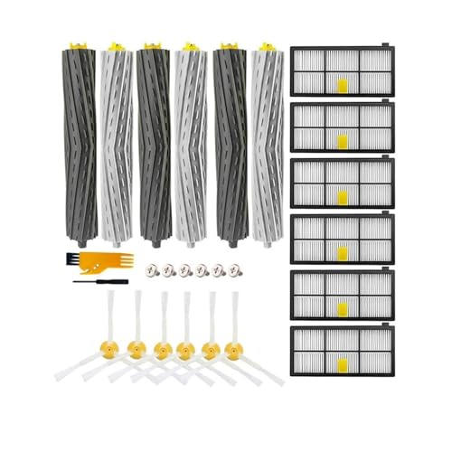 Tbrov Filtros HEPA Cepillos Laterales Principales compatibles con IRobot Roomba 800 900 Series 805 864 871 891 960 961 964 980 Accesorios de Piezas de aspiradora(10)
