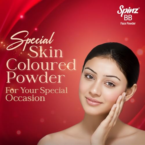 Image of Spinz BB Brightening & Beauty Face Talc for Instant Brightness | Lasts 2X Longer, Covers Dark Spots and Blemishes, Gives Soft and Smooth Skin (Natural Beige) - 70 gm (Pack of 3)