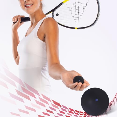 image for Flylin Single Dot Squash Ball, Squash Balls High Bounce for Competitio