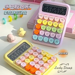 Candy Color Calculator 12 Dígitos Grande Display Mecânico Dot Teclado Botão Grande Escola & Escritór