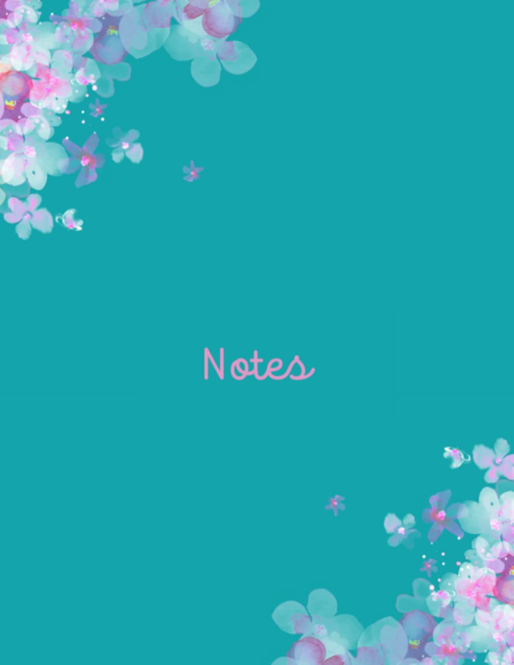 A4 Teal Pink Notebook 100 pages: Notes 100 pages lined