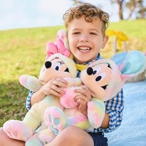 Official Easter Plush - Cute Plushies with Pastel Dyes, Floppy Ears, and Cottontail - Soft Kids Toy with Embroidered Features - Plush Toys in Bunny Costume - Minnie Mouse Official Easter Plush Cute Plushies with Pastel Dyes Floppy Ears and Cottontail Soft Kids Toy with Embroidered Features Plush Toys in Bunny Costume Minnie Mouse
