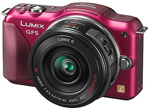 Panasonic DMC-GF5XEG-R Lumix Fotocamera Mirorless, X Lens Kit, 12 MP,