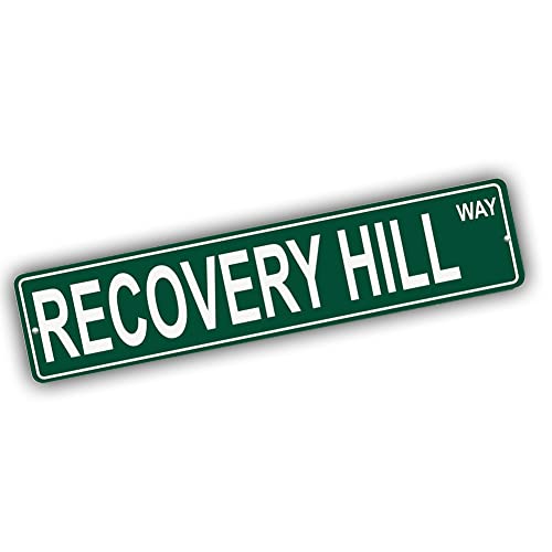 Brotherhood Aluminum Street Sign for Recovery Hill - Nevada Man Cave Decor