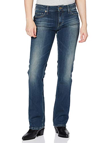 Preisvergleich Produktbild MUSTANG Damen Sissy Straight Jeanshose, Blau (Scratched Used 579), W29 / L34
