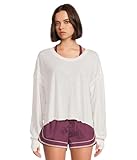 Free People Women's My Time Layer Tee, White, S