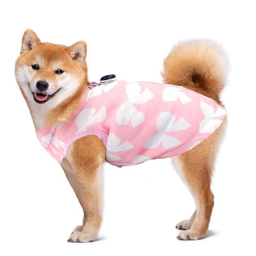 Voarge Haustier Jacke Warme Mäntel Winter Kleine Hunde Warme Weste Mit Reißverschluss Für Hund Chihuahua Kleine Haustier Winter Weste (S, Rosa)