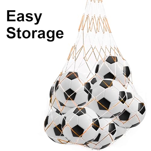 Nexhyp 2 Pack Premium Leather Kids Football Size 5 - Durable Soccer Ball and Pump for Boys Girls Adults, All-Weather Indoor Outdoor Football Training & Competition Use (Black White) - Image 4