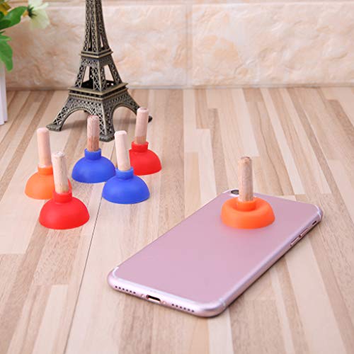 Petit support de ventouse en forme de piston de toilette, berceaux de table portables, téléphone de bureau, petite ventouse en forme de piston de toilette pour console de jeu, berceaux de table – vue 7