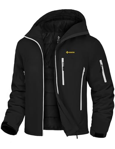 GEMYSE Men's Ski Jacket Warm Winter Snow Coat Waterproof Mountain Windbreaker Jacket for...