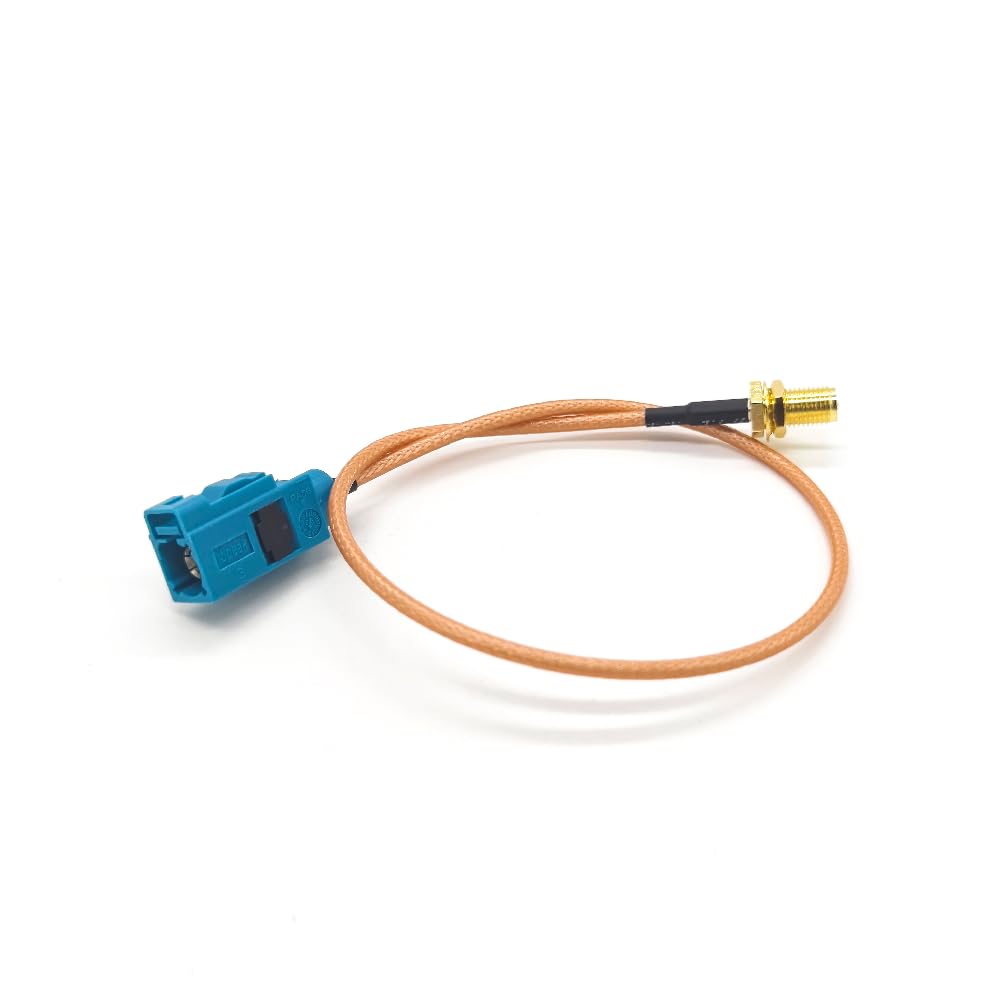 Elecbee 20 piezas FAKRA código Z hembra a RP-SMA macho recto cable de extensión RG316 30 cm