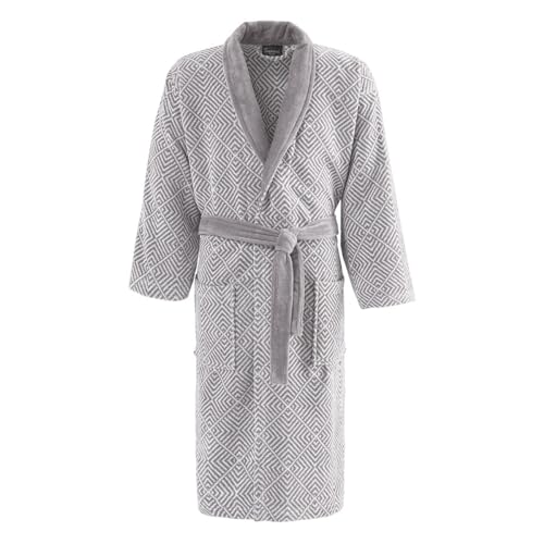 Peignoir en velours Optical Sensei Maison haut de gamme gris