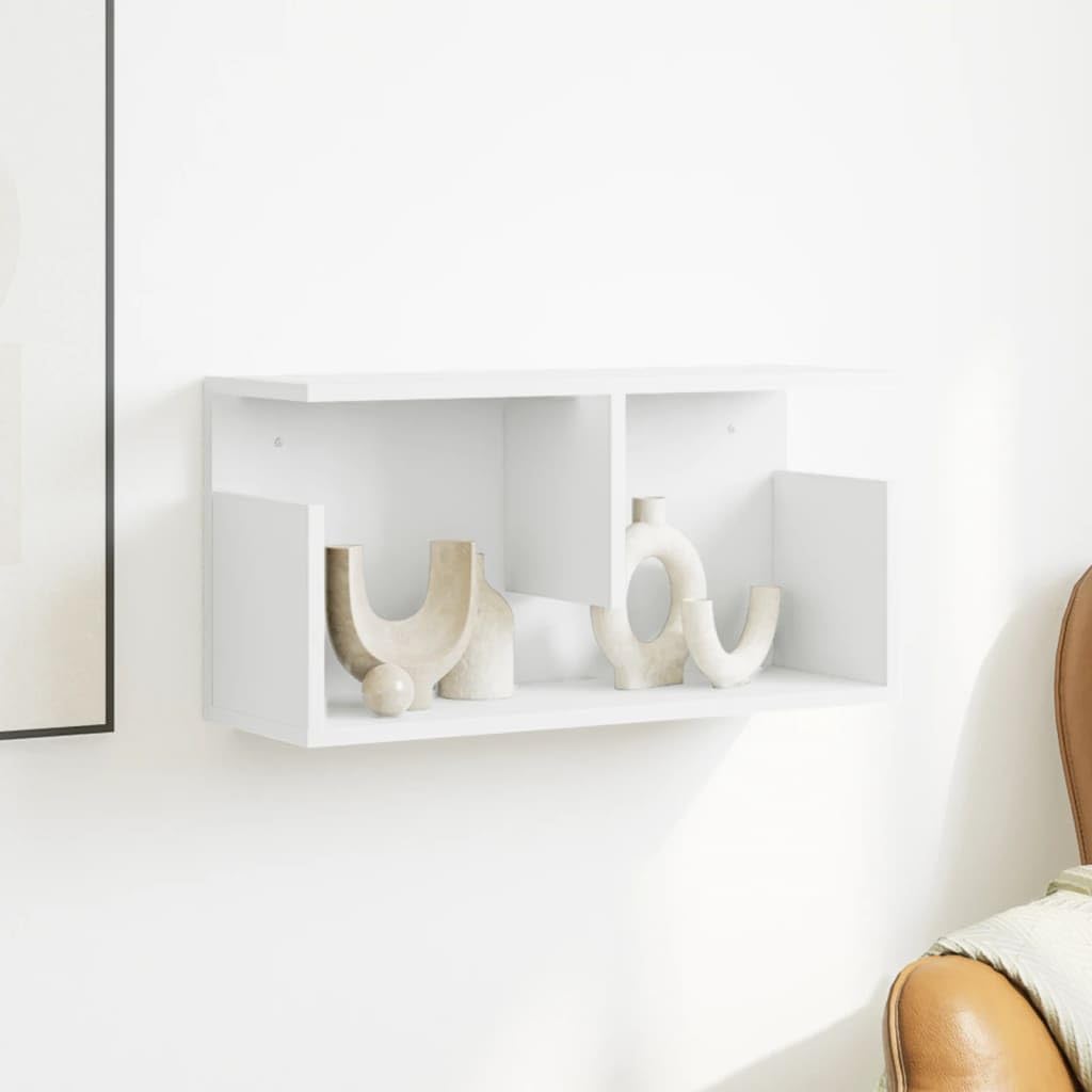 vidaXL Mueble de Pared Madera de ingeniería Blanco 60x20x30 cm