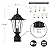 Outdoor Post Lights, Lamp Post Light Fixture with E26 Socket, Exterior Post Lantern with Clear Glass Shade, Pillar Outside lighting for Walkway, Driveway, Carriage, Matte Black, Anti-Rust & Waterproof