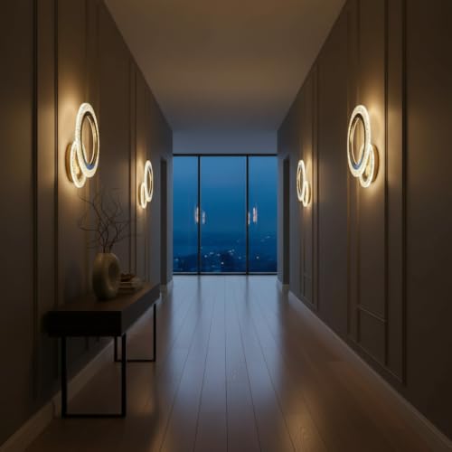 Image of Lyse Decor Wall Lights for Home Decoration LED Wall Light with 3 Color Modes, Easy Installation, Ideal for Modern Interiors, Bedroom, Living Room, Hallway, Office (1, WL85 O)