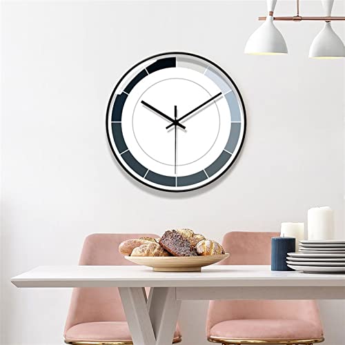 Horloge murale moderne minimaliste de luxe sans tic-tac 30cm - 6