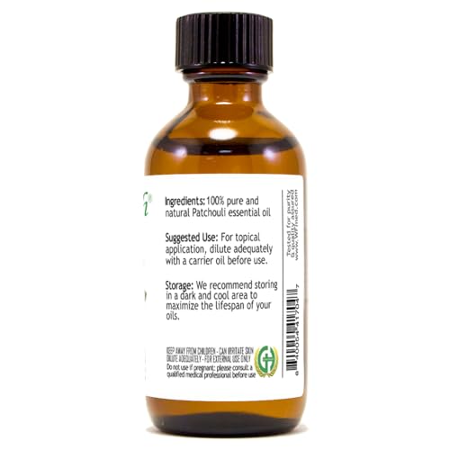 Aceite Esencial de Patchouli 59 ml Botella de Vidrio miniatura 2