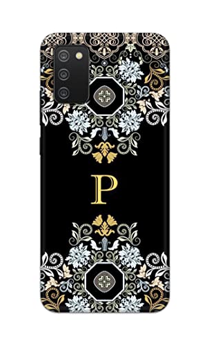 Image of Printed Hard Back Cover Case for Samsung Galaxy M02s | Samsung A02s | Samsung F02s | Samsung A03s Back Cover (Alphabet P) -1803